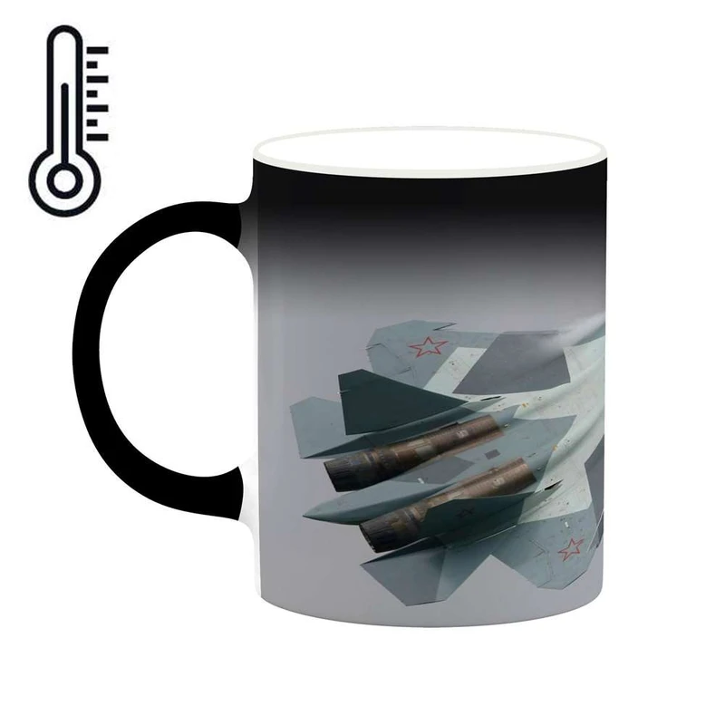 ماگ حرارتی کاکتی مدل هواپیمای جنگنده کد mgh20343