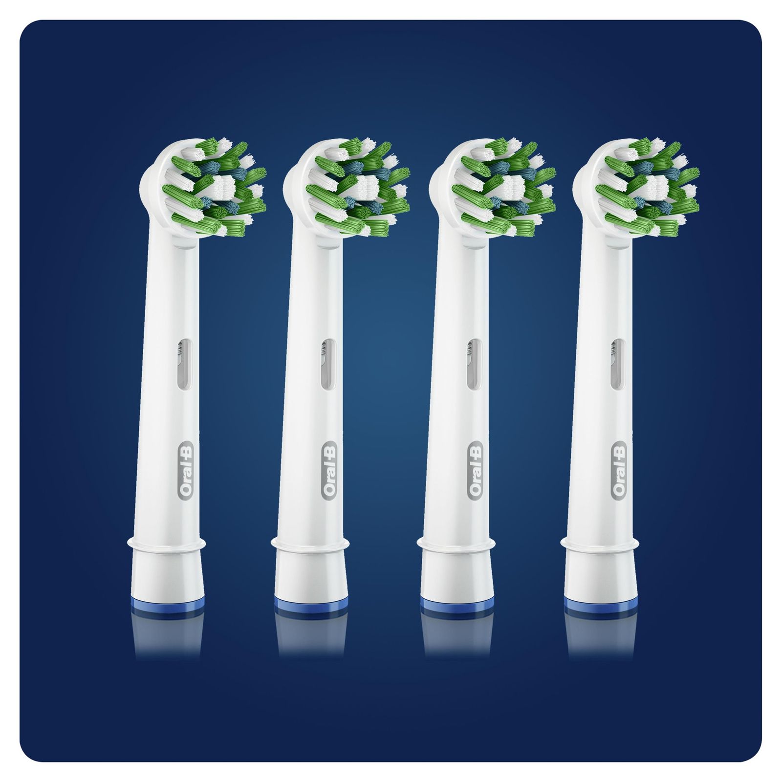 سری یدک مسواک برقی اورال-بی مدل Cross Action Clean Maximiser بسته 4 عددی -  - 4