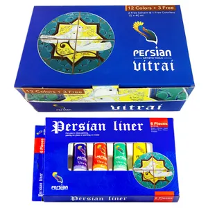 ست نقاشی روی شیشه پرشین کد D&V12+3 مجموعه 21 عددی