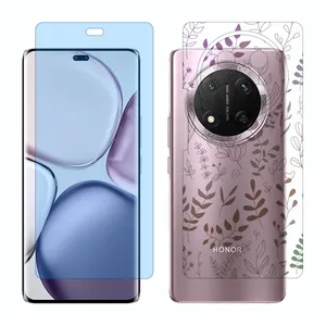 Glass Together model anti blue screen protector suitable for Honor X9c mobile phone with back cover sticker