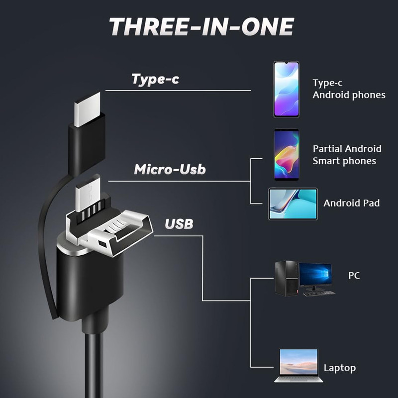 دوربین شلنگی مدل فلزی شکل پذیر کد 5M LED NEW دوربین شلنگی مدل فلزی شکل پذیر کد 5M LED NEW