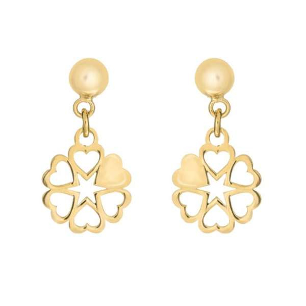 گوشواره طلا 18 عیار زنانه کانیار گالری کد GOA3