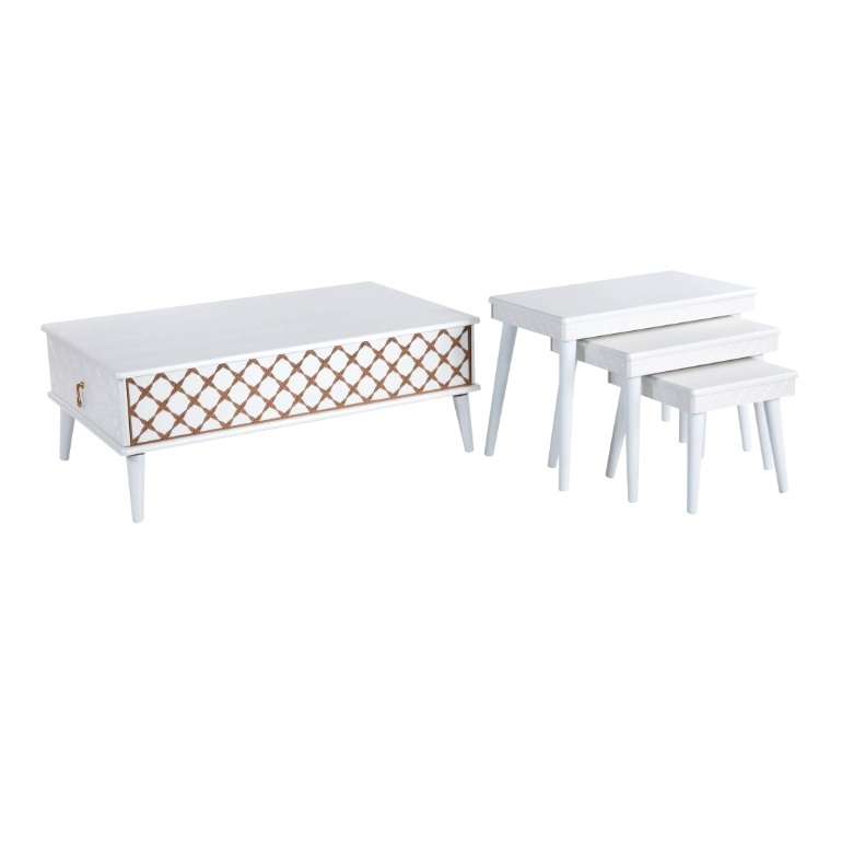 میز پذیرایی مدل Wh-642 مجموعه 4 عددی