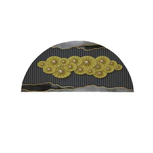 پادری مدل نیم دایره طرح کلاسیک گل  کد 8935سایز 90×45 سانتی متر