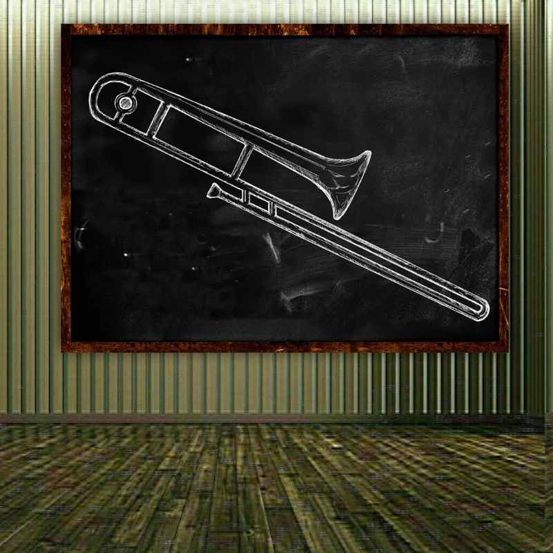 تابلو شاسی طرح مخمل مدل موسیقی کد FP104564