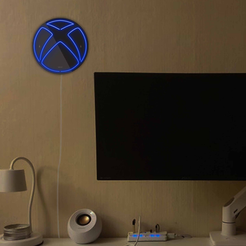 چراغ دیواری نئون دیزاین مدل Xbox-BL_BL