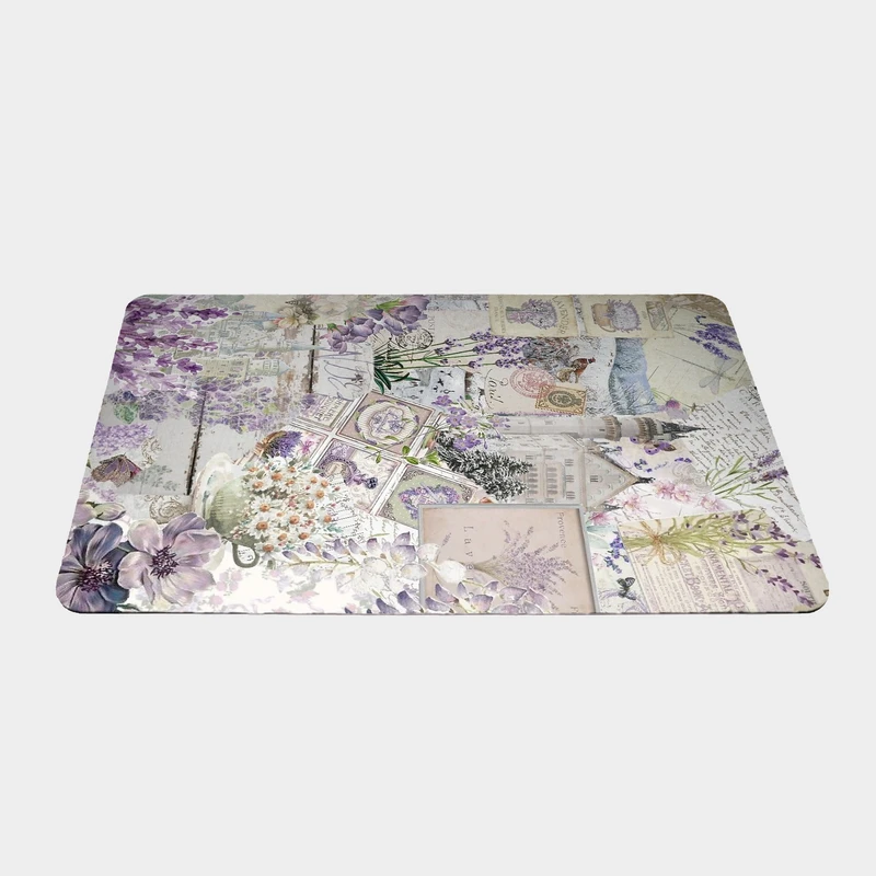 ماوس پد طرح بنفشه سایز 24x37 سانتی متر