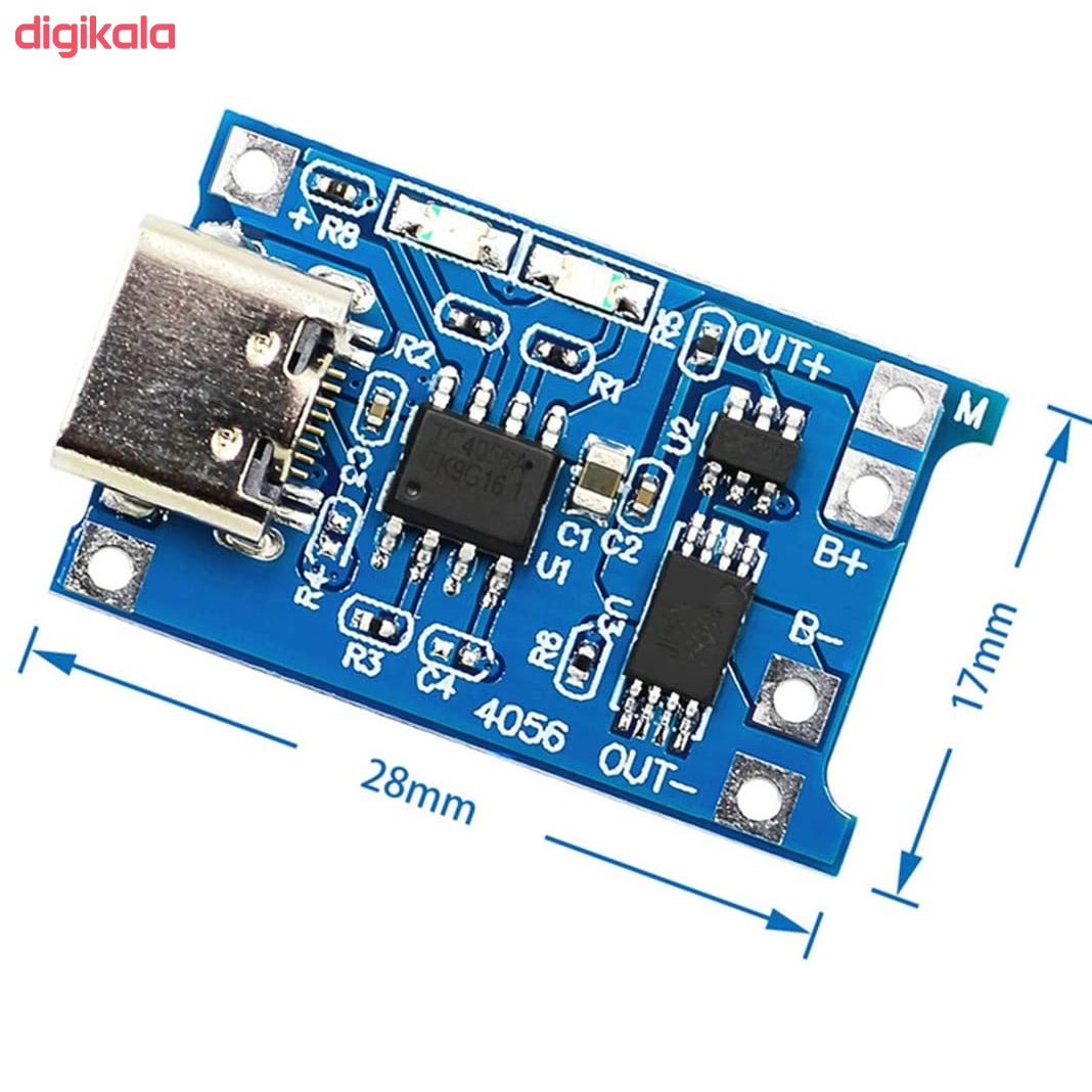 ماژول شارژ باتری لیتیومی مدل TP-4056TYPEC main 1 7