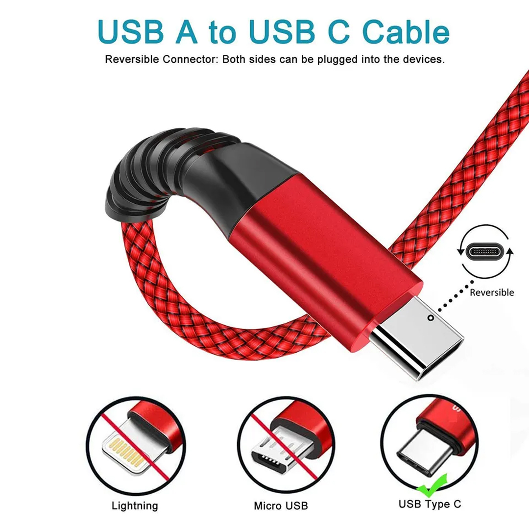 کابل شارژ USB به USB-C آروین مدل CA-01V طول 1 متر
