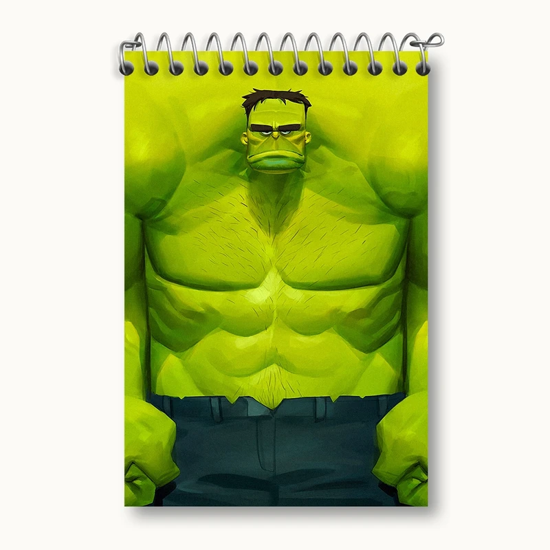 دفتر یادداشت 50 برگ خندالو مدل هالک کد F165