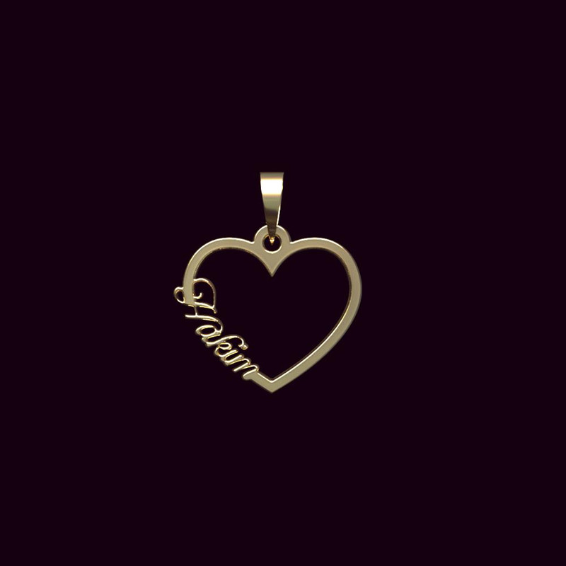 آویز گردنبند طلا 18 عیار زنانه مدوپد مدل اسم حکیم hakim کد PB1-10752