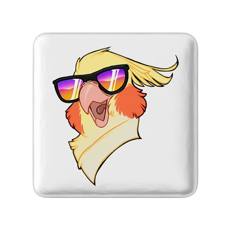 پیکسل خندالو طرح پرندگان زینتی مدل مربعی کد 30493