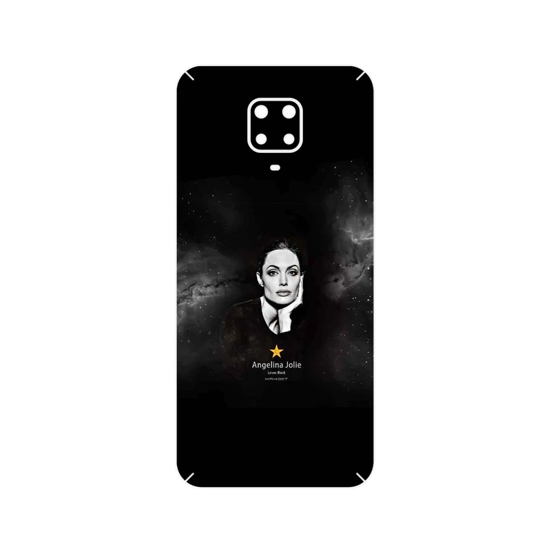 برچسب پوششی ماهوت مدل Angelina Jolie مناسب برای گوشی موبایل شیائومی Redmi Note 9 Pro