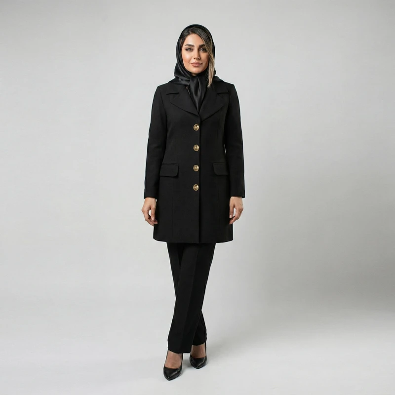 مانتو و شلوار زنانه السانا مدل ابریشم کد 75001