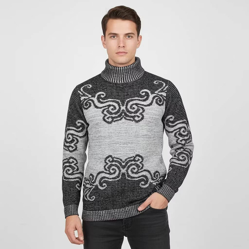 پلیور یقه اسکی مردانه کد 07