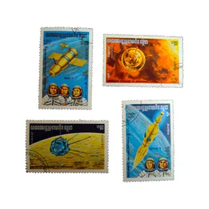 تمبر یادگاری مدل فضایی کد bc-2314 مجموعه 4 عددی