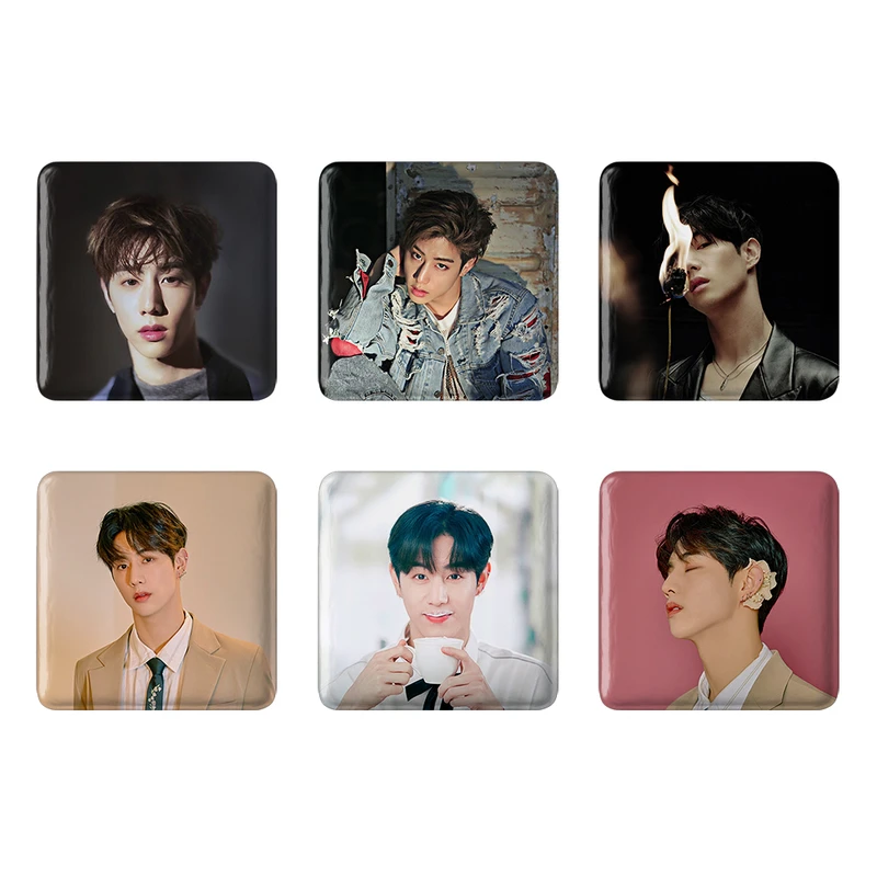 مگنت خندالو طرح مارک گروه گات سون GOT7 کد 1252A مجموعه 6 عددی