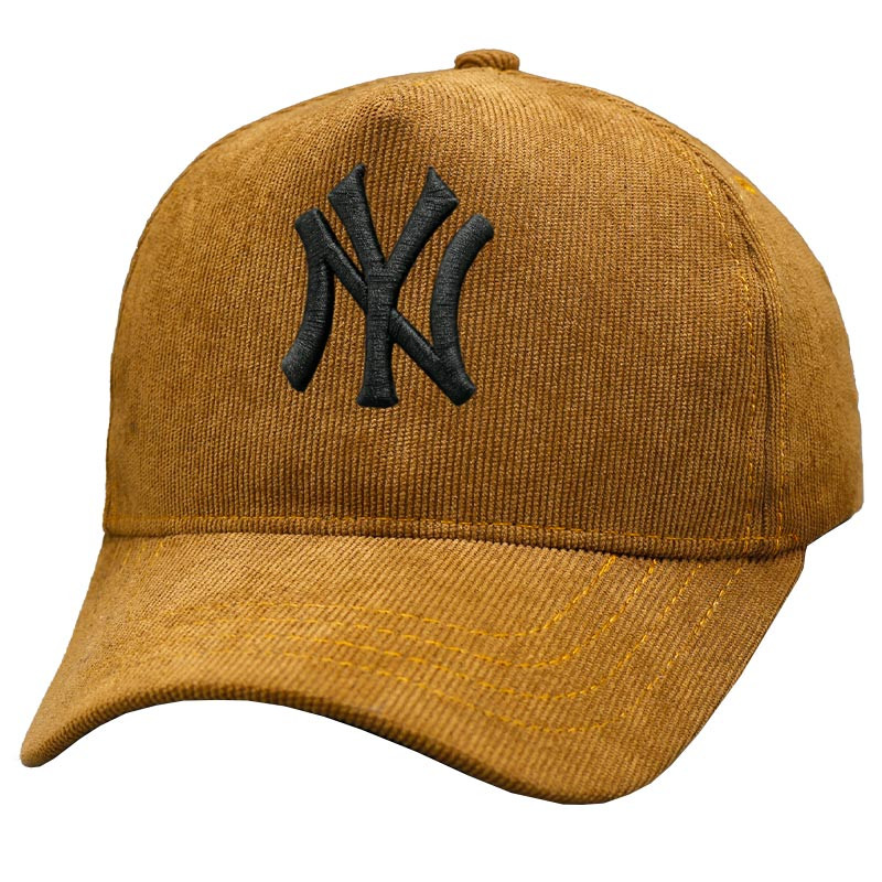 کلاه کپ مدل بیسبالی مخمل کبریتی طرح NY
