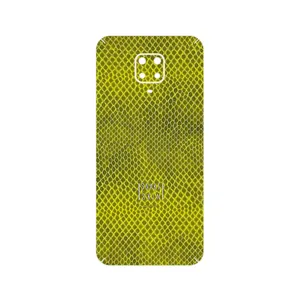 MAHOOT Yellow Snake Skin Cover Sticker for Xiaomi Redmi Note 9 Pro