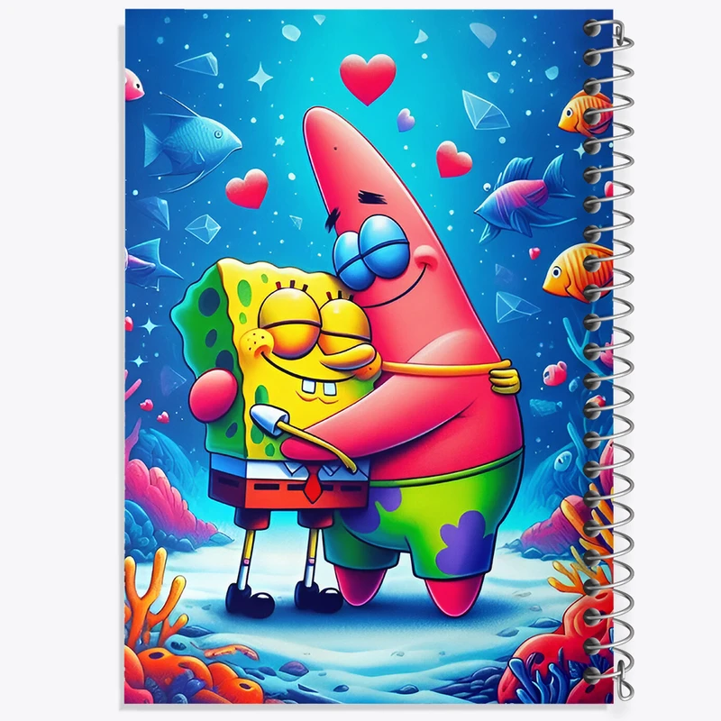 دفتر شطرنجی 50 برگ خندالو طرح باب اسفنجی و پاتریک کد F6108