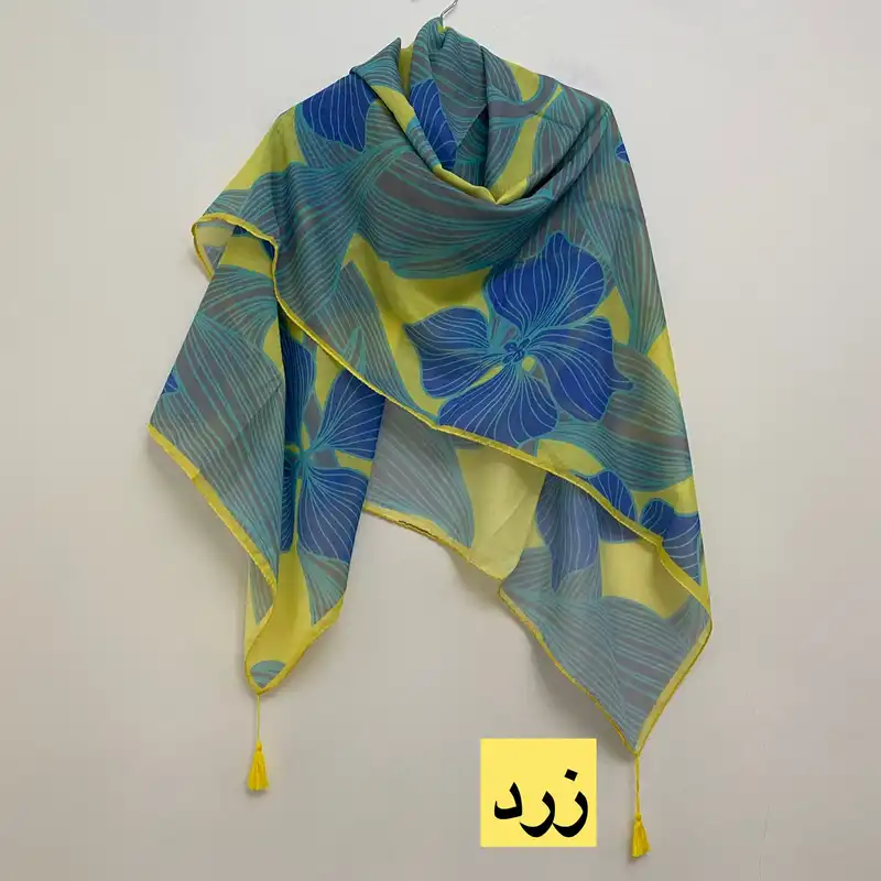 روسری زنانه مدل نخی هاوایی منگوله دار کد 1001