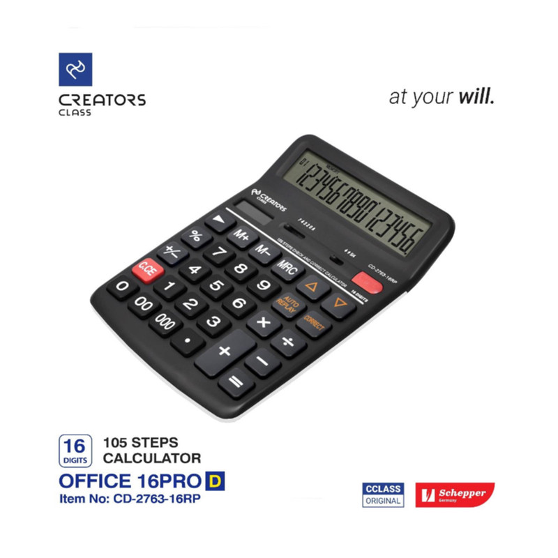 ماشین حساب سی کلاس کریتورز مدل DC-2763-16RP کد 16