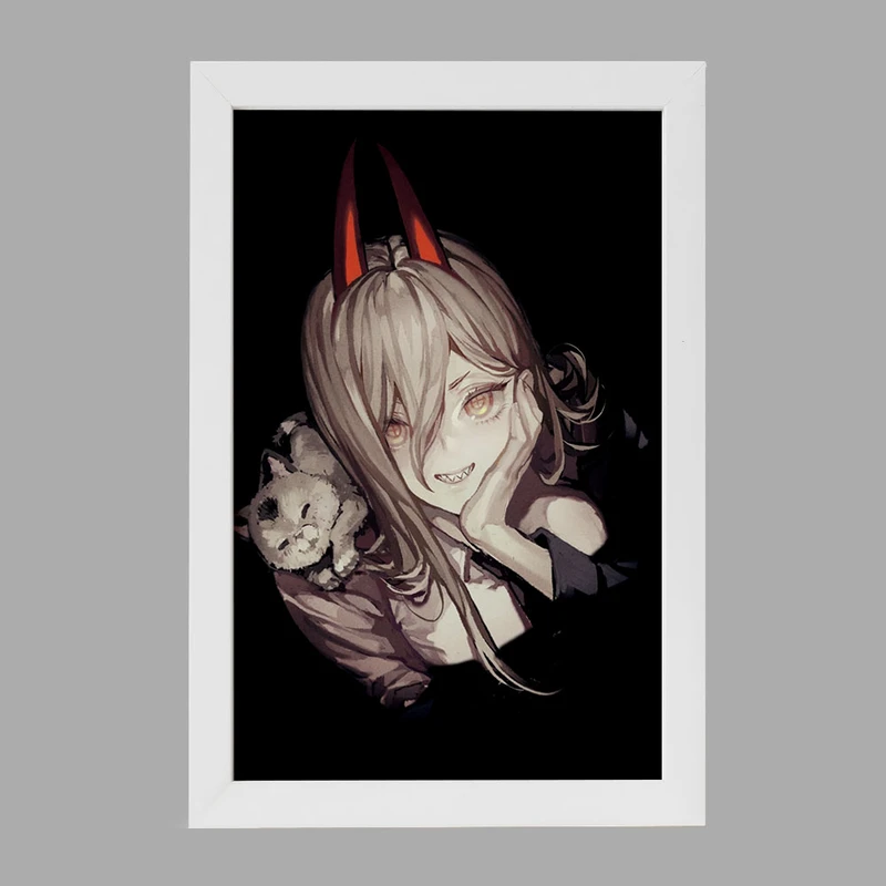 تابلو خندالو مدل ماکیما انیمه مرد اره ای Chainsaw Man  کد 23193