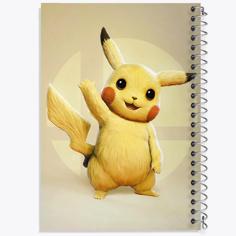 دفتر مشق 100 برگ خندالو طرح انیمه پوکمون (Pokemon) کد F177