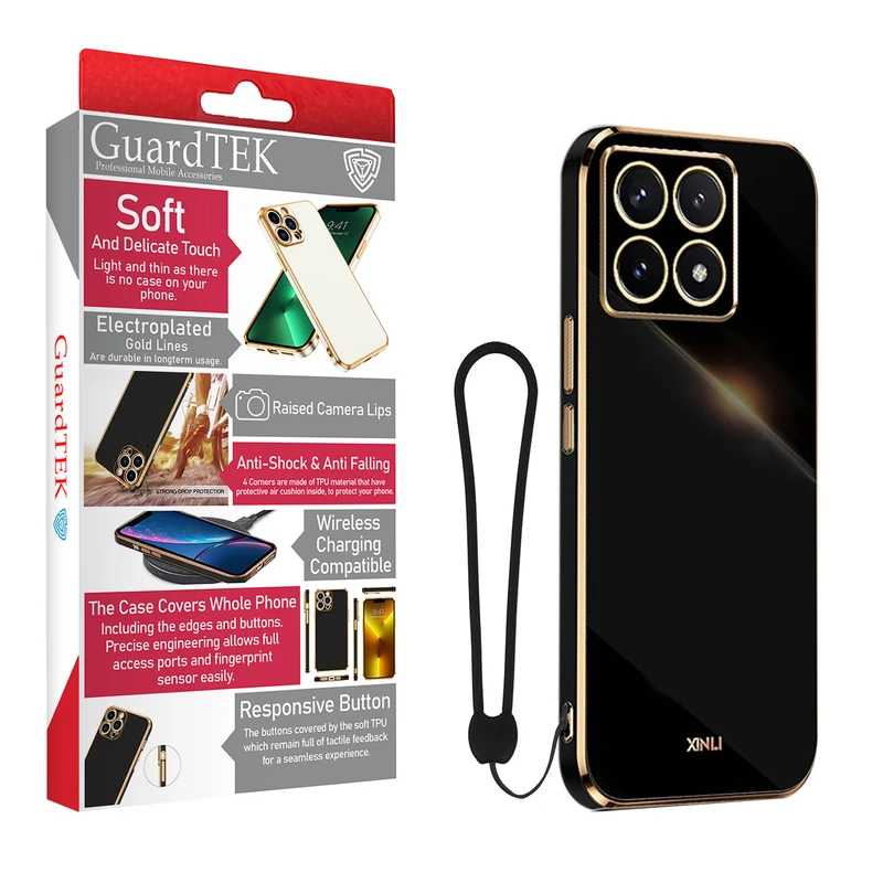 کاور گاردتک آساک مدل MyCase Apple Strap مناسب برای گوشی موبایل شیائومیXiaomi 14T به همراه بندآویز