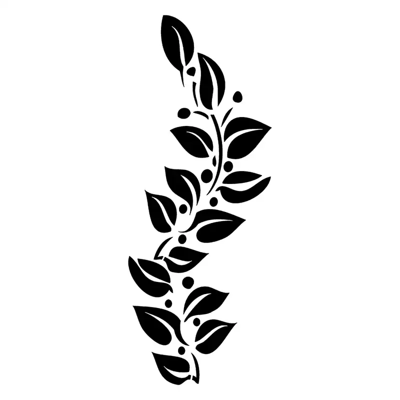 شابلون باتیس آرت طرح شاخه کد 50-670