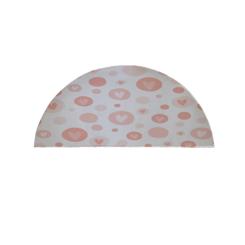 پادری مدل نیم دایره طرح قلب کد 8157 سایز 90×45 سانتی متر