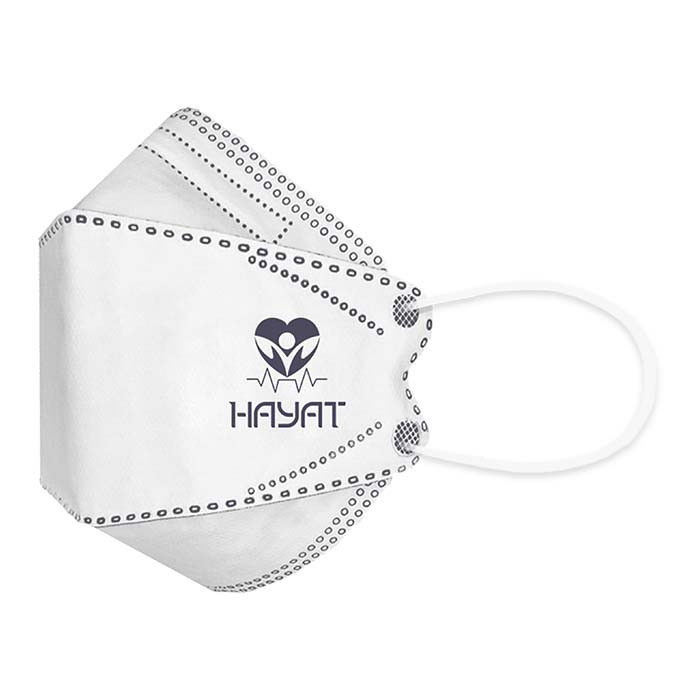 ماسک تنفسی حیات پوشش پاک مدل پنج لایه سه بعدی بسته 10 عددی