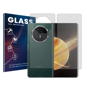 Glass Resistant model matte screen protector suitable for Honor Magic V3 mobile phone along with the back protector