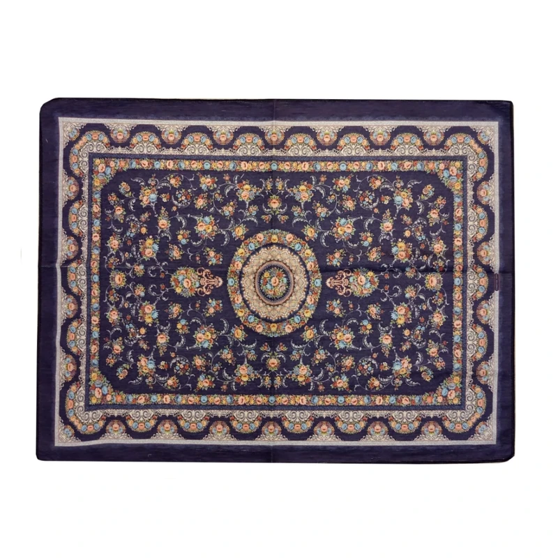 پادری مدل ابریشم طرح باغ مینیاتور سایز 100x75 سانتی متر