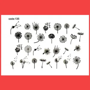 استیکر طراحی ناخن مدل طرح قاصدک مدل C135