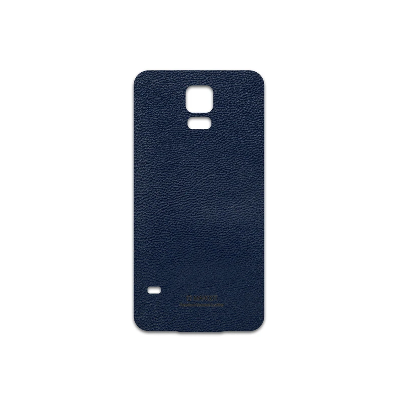 برچسب پوششی ماهوت مدل Deep-Blue-Leather مناسب برای گوشی موبایل سامسونگ Galaxy S5