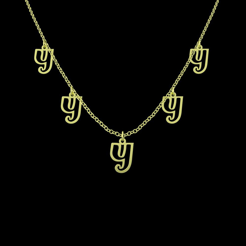 گردنبند طلا 18 عیار زنانه مدوپد مدل حرف Y کد RNA16705