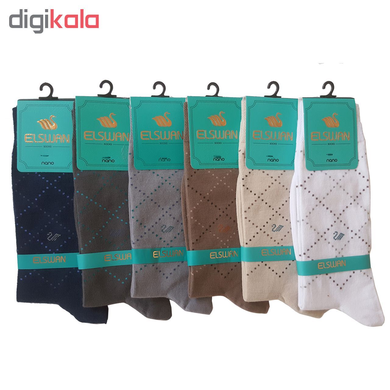 جوراب مردانه ال سون طرح ونیز کد PH45 مجموعه 12 عددی - - 4