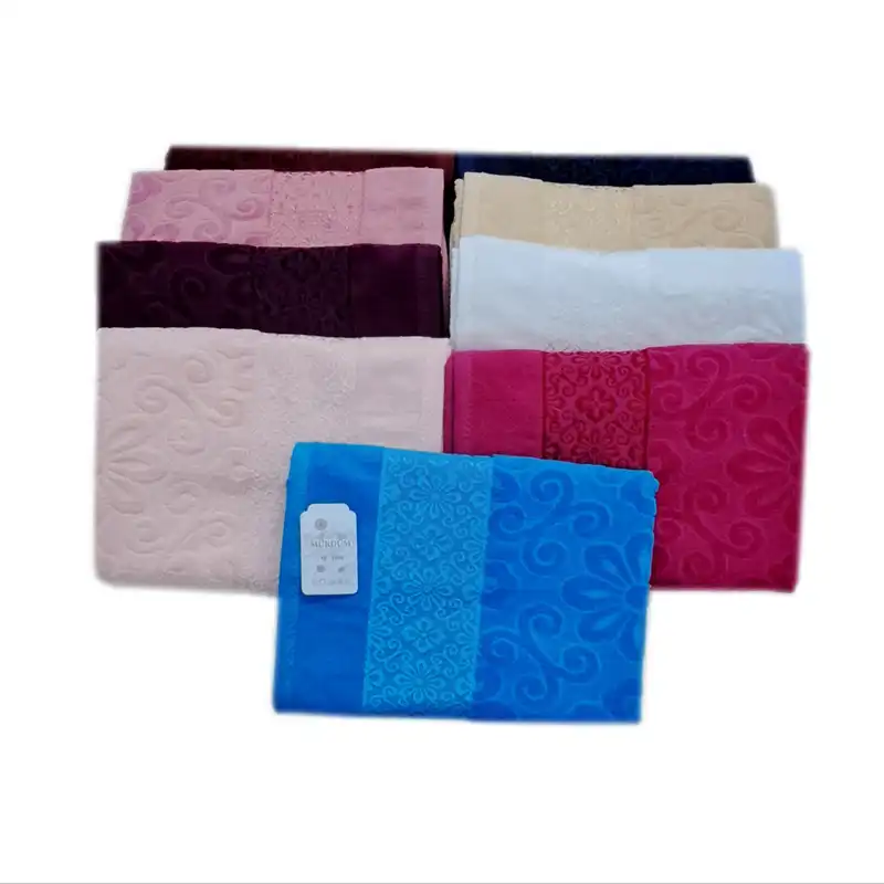 حوله استخری موردوم طرح گل یاس سایز 70x135 سانتی متر