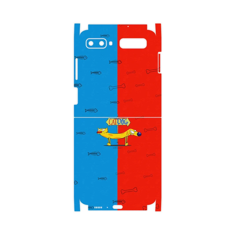 برچسب پوششی ماهوت مدل CatDog-FullSkin مناسب برای گوشی موبایل سامسونگ Galaxy Z Flip