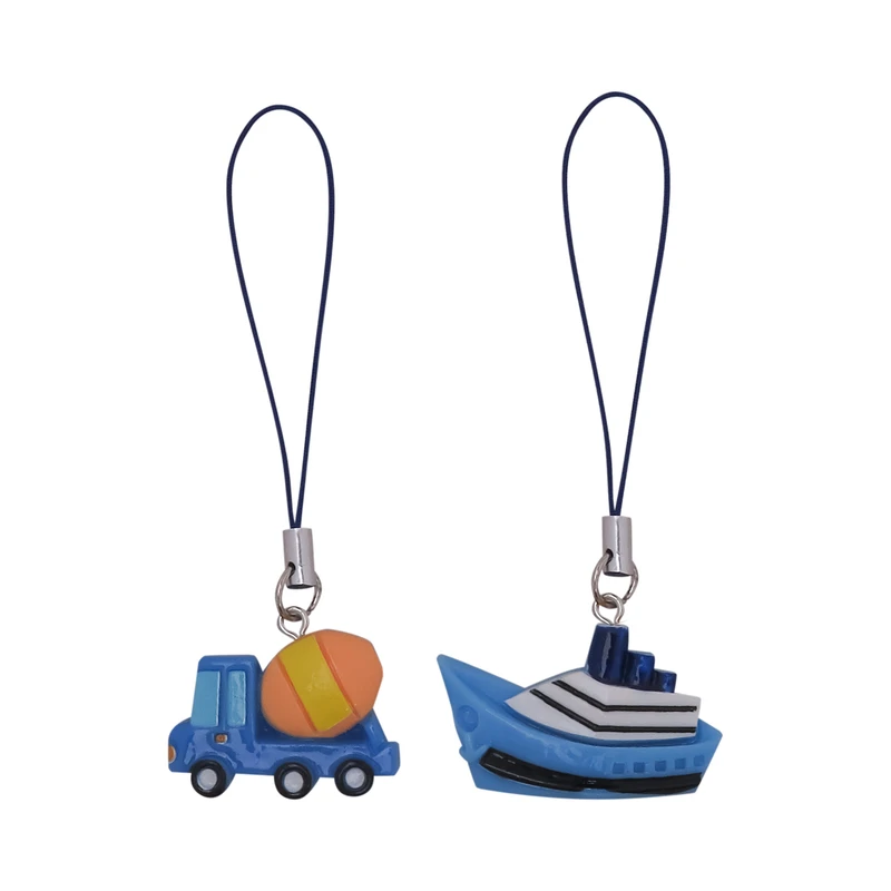 آویز فلش و موبایل مدل ماشین و کشتی بسته 2 عددی