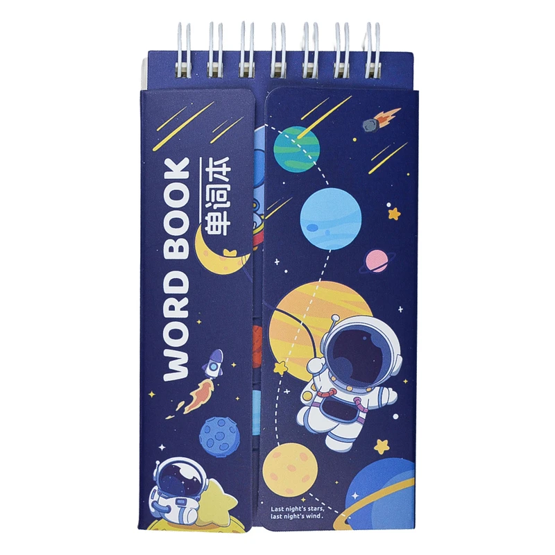 دفترچه لغت 80 برگ مدل MK-1492 طرح فضانورد و ستاره