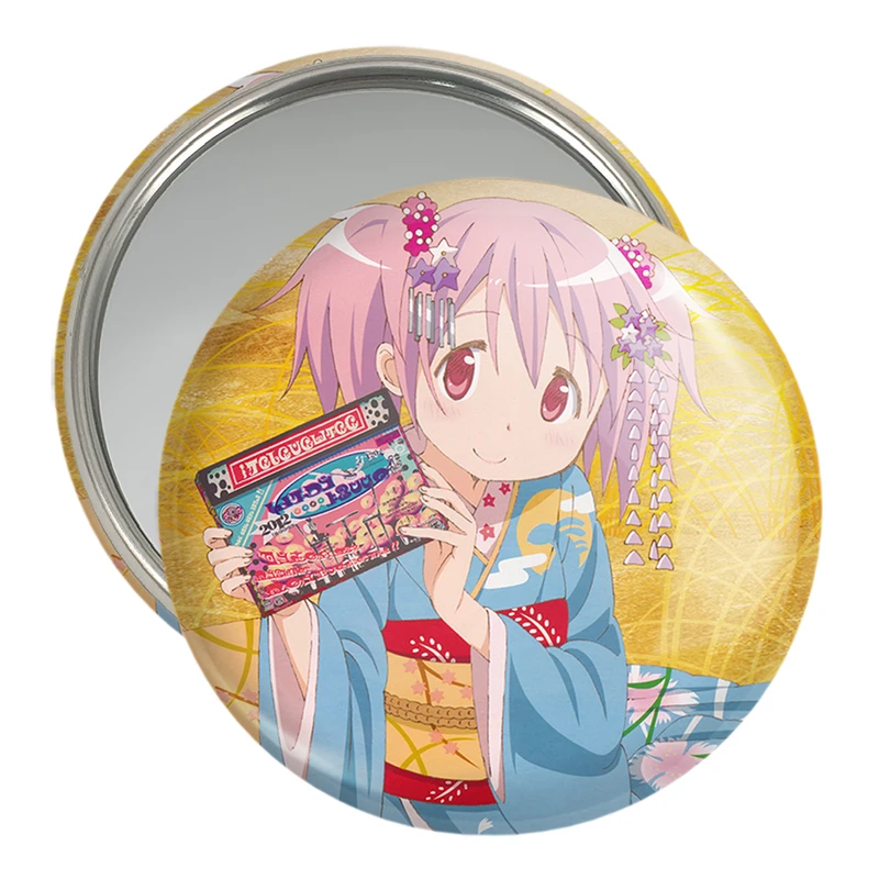آینه جیبی خندالو مدل مادوکا کانام انیمه مادوکا مجیکا Madoka Magica  کد 18406
