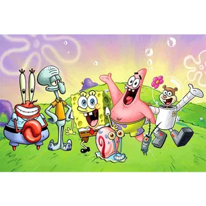 تابلو کودک و نوزاد  طرح باب اسفنجی کدhz -1