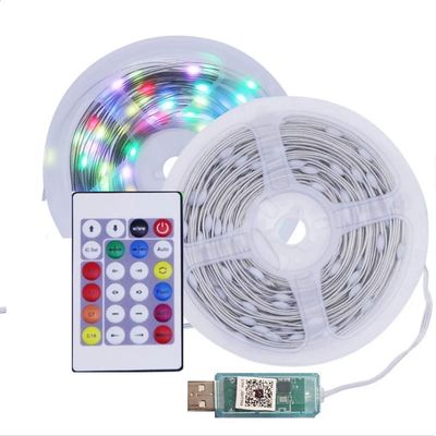 نقد و بررسی ریسه ال ای دی مدل فول کالر هوشمند بلوتوثی کد RGB IC usb 5v طول 10 متر توسط خریداران