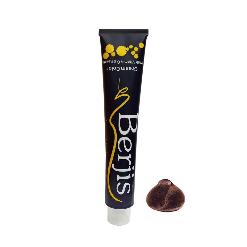 رنگ مو برجیس شماره 7.34 حجم 100 میلی لیتر رنگ بلوند تنباکویی متوسط