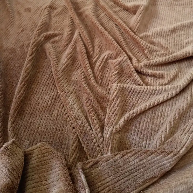 پارچه مخمل مدل حوله ای دو رو راه راه