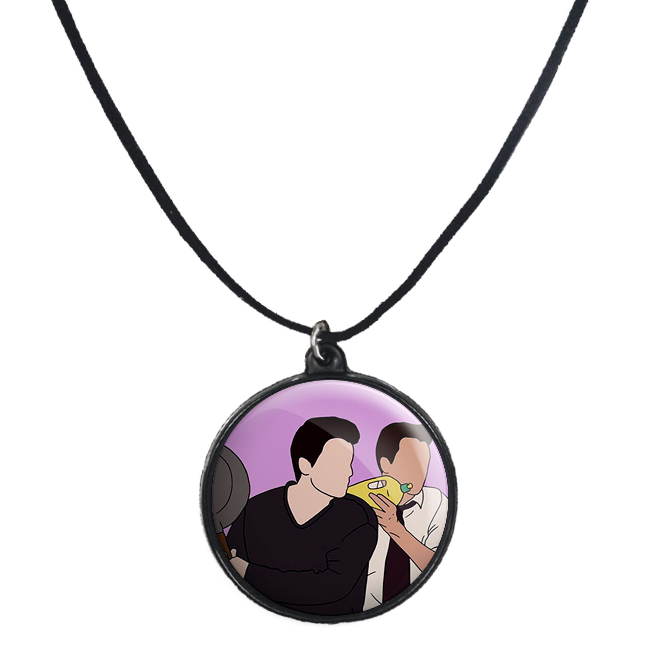 گردنبند پرمانه طرح فرندز کد pmb.18804 مدل دو طرفه