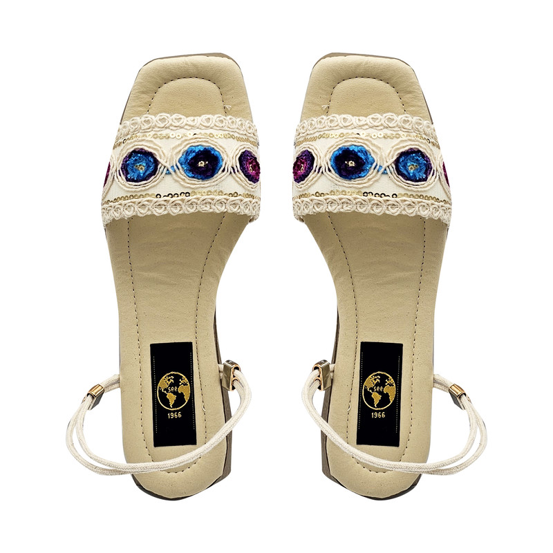 صندل زنانه سیی 1966 مدل گیپور کد 2246.4