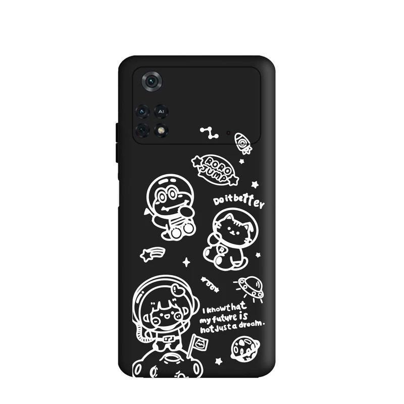 کاور قاب گارد طرح فضایی کهکشانی کد m5758 مناسب برای گوشی موبایل شیائومی Poco M4 Pro 4G 